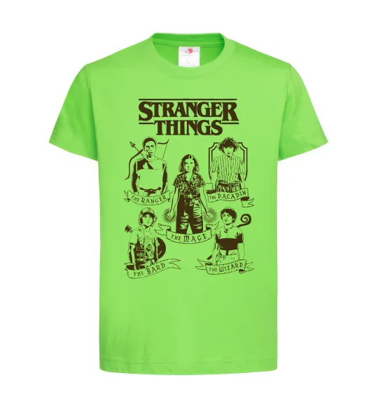 Дитяча футболка Stranger Things fairy Лаймовий фото
