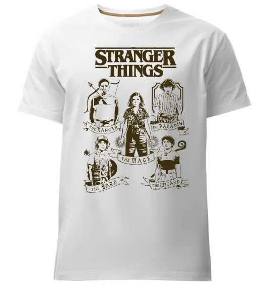 Чоловіча преміум футболка Stranger Things fairy Білий фото