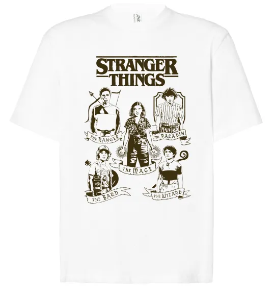 Футболка Оверсайз Stranger Things fairy Белый фото