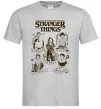 Мужская футболка Stranger Things fairy Серый фото