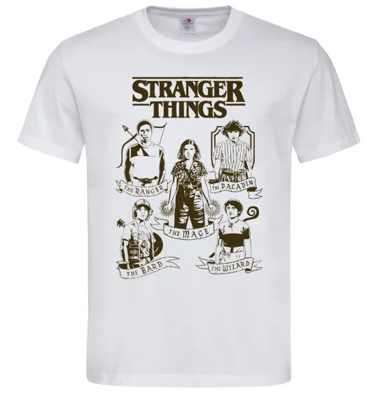 Мужская футболка Stranger Things fairy Белый фото