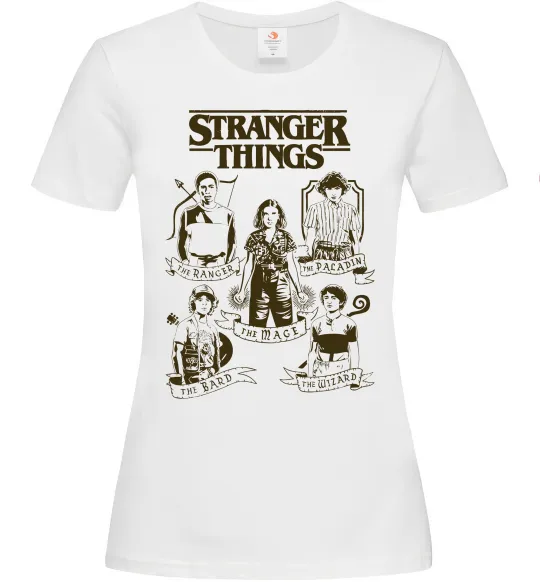 Женская футболка Stranger Things fairy Белый фото