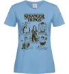Женская футболка Stranger Things fairy Голубой фото