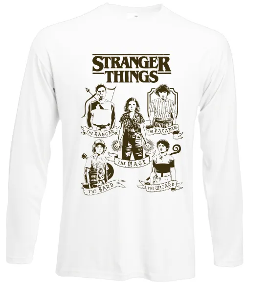 Лонгслив Stranger Things fairy Белый фото