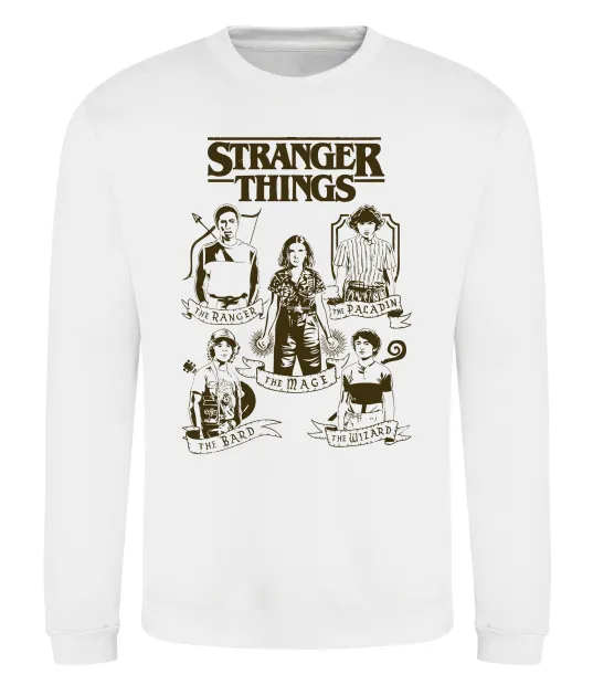 Свитшот Stranger Things fairy Белый фото