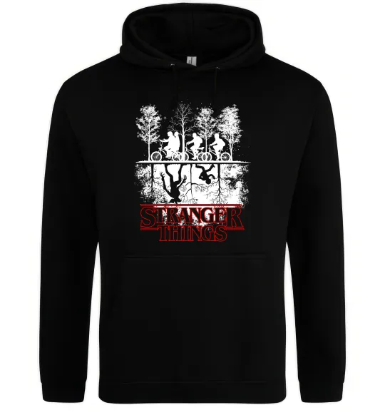 Женская толстовка (худи) Stranger things other side Черный фото