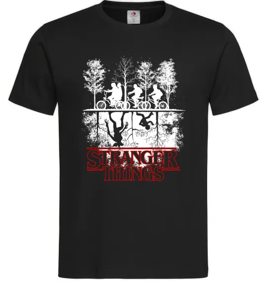 Мужская футболка Stranger things other side Черный фото