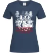 Жіноча футболка Stranger things other side Темно-синій фото