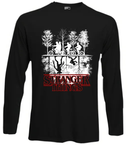 Лонгслив Stranger things other side Черный фото