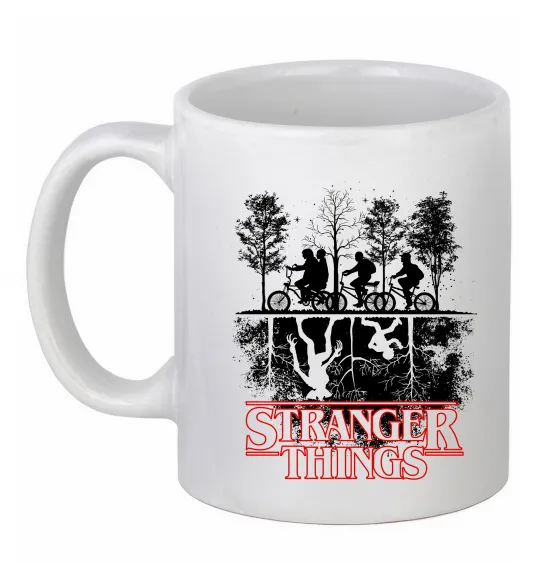 Чашка керамическая Stranger things other side Белый фото