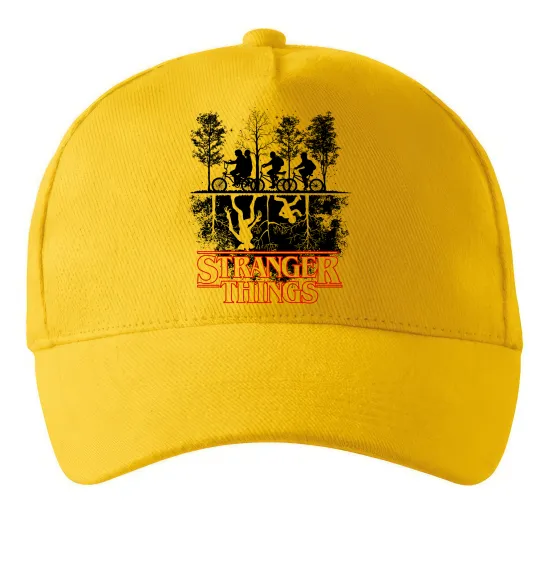 Кепка Stranger things other side Солнечно желтый фото