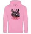Мужская толстовка (худи) Stranger things other side Розовый фото