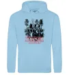 Мужская толстовка (худи) Stranger things other side Голубой фото
