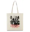 Эко-сумка Stranger things other side Бежевый фото