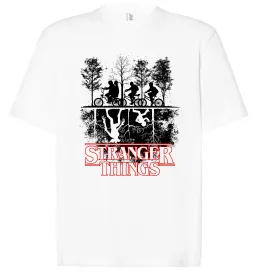 Футболка Оверсайз Stranger things ABCD Черный фото