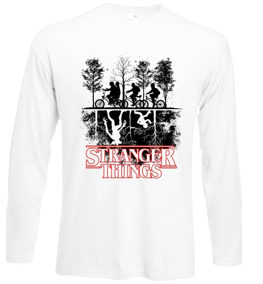 Лонгслив Stranger things other side Белый фото