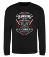 Свитшот Hawkins is cursed Stranger things Черный фото