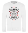 Свитшот Hawkins is cursed Stranger things Белый фото