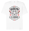 Футболка Оверсайз Hawkins is cursed Stranger things Белый фото