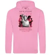 Женская толстовка (худи) Hawkins is superhero Розовый фото