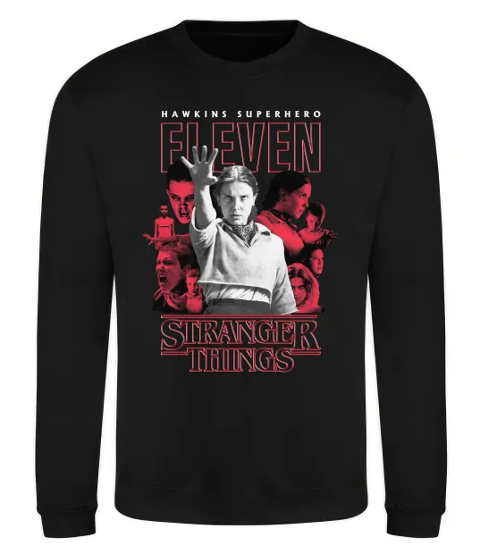 Свитшот Hawkins is superhero Черный фото