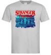 Мужская футболка Strangers Thing on bike Серый фото