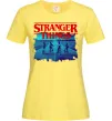 Жіноча футболка Strangers Thing on bike Лимонний Жіноча футболка Strangers Thing on bike Лимонний фото