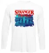 Лонгслив Strangers Thing on bike Белый фото