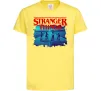 Детская футболка Strangers Thing on bike Лимонный фото