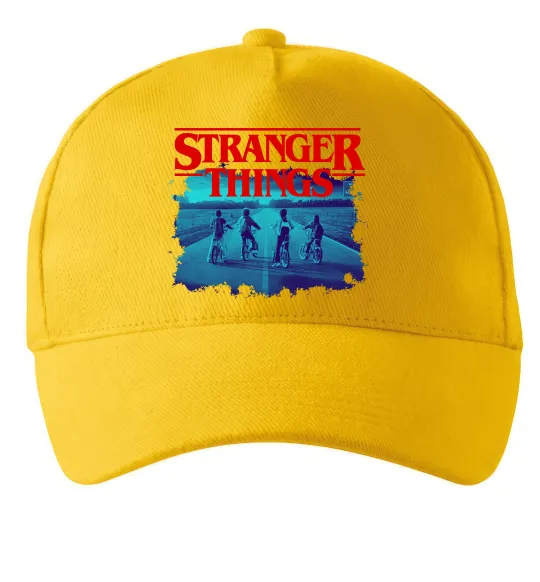Кепка Strangers Thing on bike Солнечно желтый фото