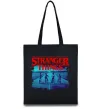 Эко-сумка Strangers Thing on bike Черный Эко-сумка Strangers Thing on bike Черный фото