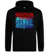 Женская толстовка (худи) Strangers Thing on bike Черный фото