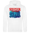 Женская толстовка (худи) Strangers Thing on bike Белый фото