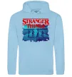 Женская толстовка (худи) Strangers Thing on bike Голубой фото