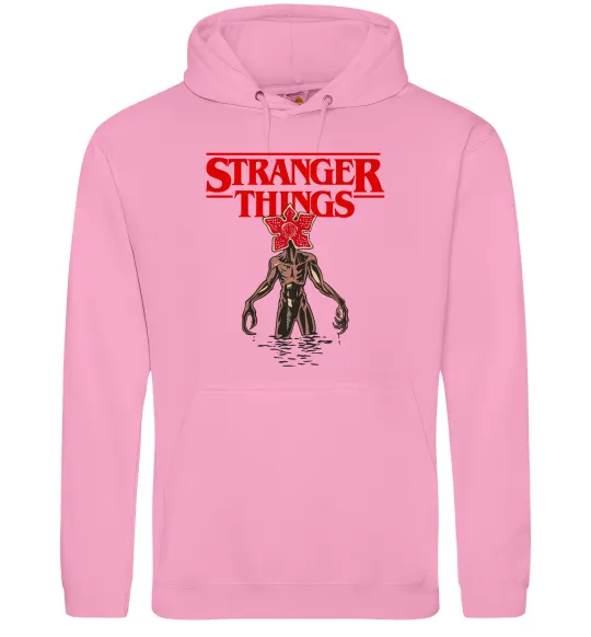 Чоловіча толстовка (худі) Demogorgon Stranger Things Рожевий фото