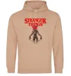 Мужская толстовка (худи) Demogorgon Stranger Things Песочный фото