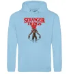Чоловіча толстовка (худі) Demogorgon Stranger Things Блакитний фото