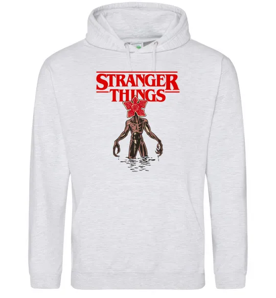 Женская толстовка (худи) Demogorgon Stranger Things Серый меланж фото