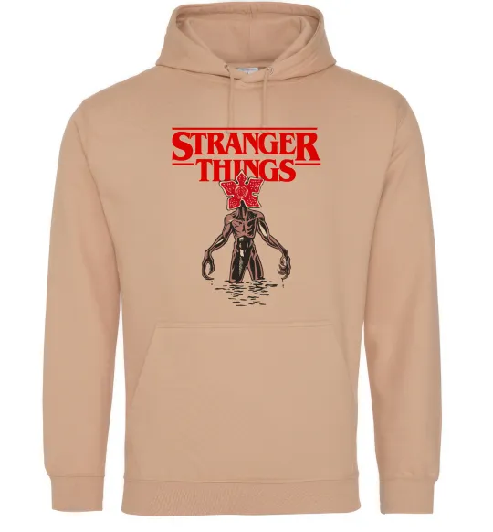 Женская толстовка (худи) Demogorgon Stranger Things Песочный фото