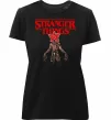 Женская премиум футболка Demogorgon Stranger Things Черный фото