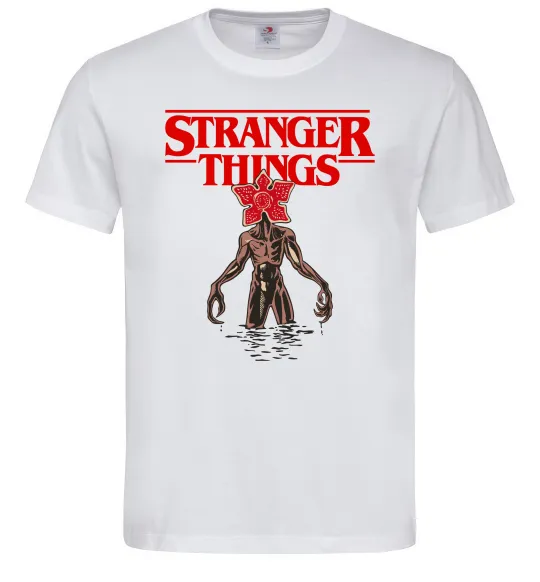 Мужская футболка Demogorgon Stranger Things Белый фото