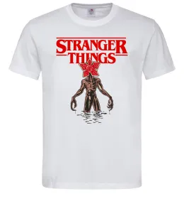 Мужская футболка Demogorgon Stranger Things Белый фото