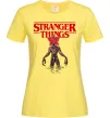 Женская футболка Demogorgon Stranger Things Лимонный фото