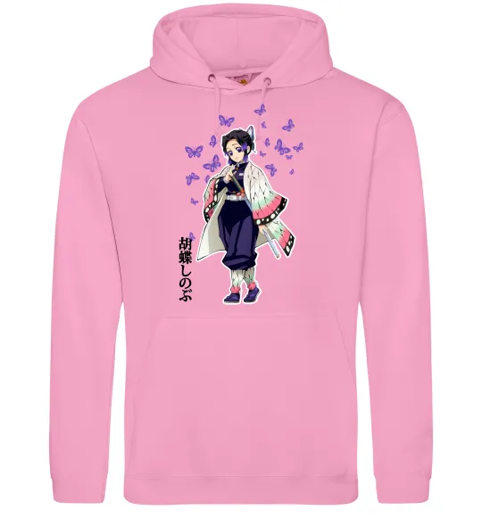 Женская толстовка (худи) Demon Slayer Сінобу Розовый фото