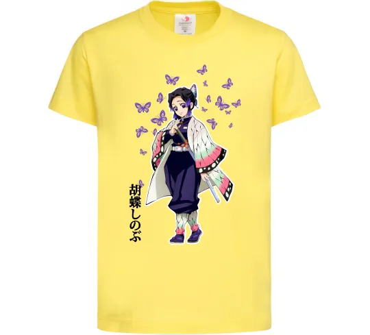 Детская футболка Demon Slayer Сінобу Лимонный фото