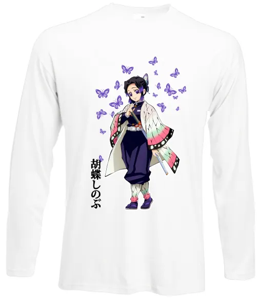 Лонгслив Demon Slayer Сінобу Белый фото