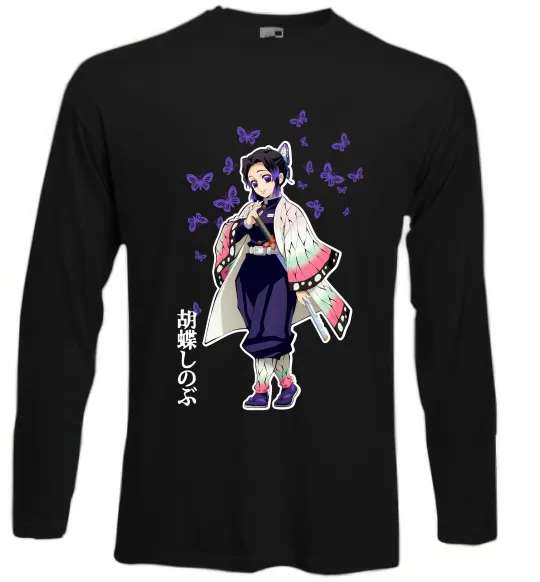 Лонгслив Demon Slayer Сінобу Черный фото