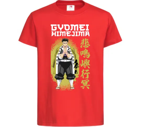 Детская футболка Demon Slayer Gyomei Красный фото