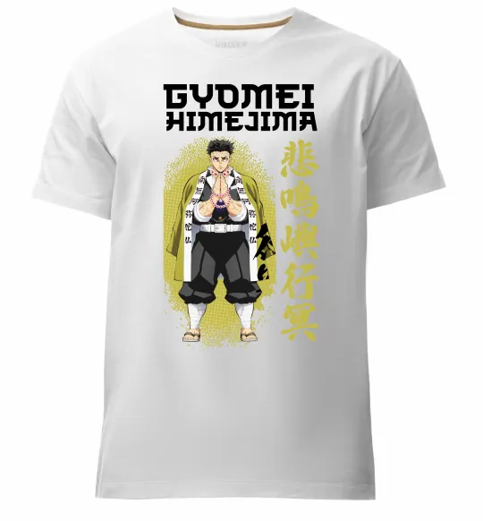 Чоловіча преміум футболка Demon Slayer Gyomei Білий фото
