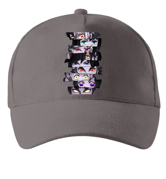 Кепка Demon Slayer eyes Серый фото